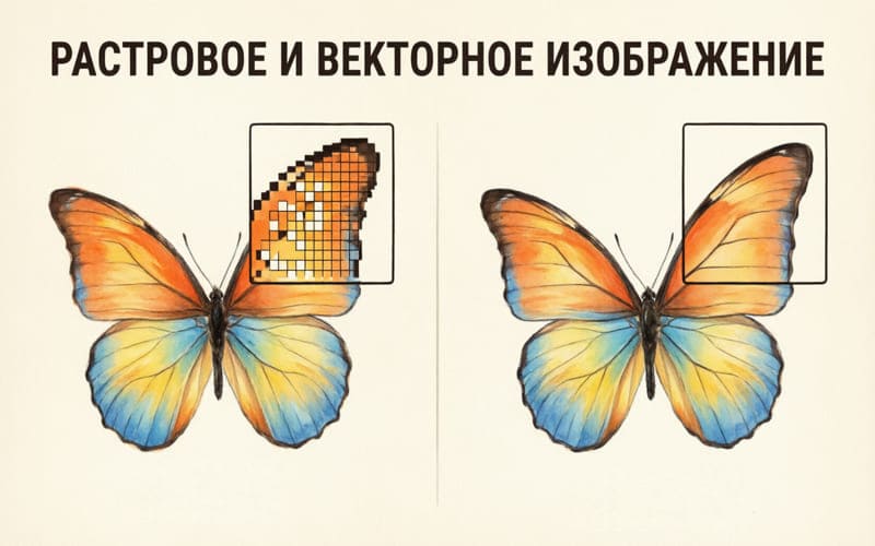 Работа с изображениями: что нужно знать - растровые и векторные изображения